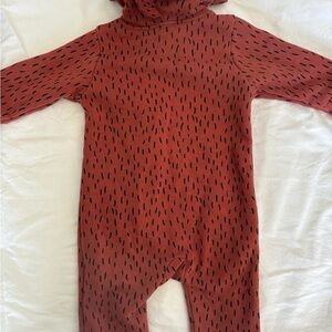 Cozy Rust One Piece -Fox 3-6 months